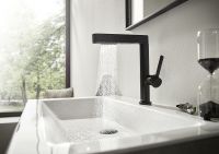 Смеситель для раковины Hansgrohe Finoris Черный матовый арт-76063670 — фото 3, Смесители для раковины