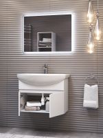 Товар: Тумба под раковину Vigo Wing 60 tp.WIN.BAL.60.2D подвесная Белая - фото 5 Тумба под раковину Vigo Wing 60 tp.WIN.BAL.60.2D подвесная Белая — фото 5, Мебель для ванной