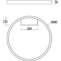 Товар: Потолочный светильник Maytoni Modern Rim MOD058CL-L50W3K Белый - фото 6 Потолочный светильник Maytoni Modern Rim MOD058CL-L50W3K Белый — фото 6, Светильники