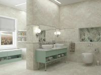 Керамическое панно Керлайф Onice Perla (из 2-х плиток) 63х63 см — фото 5, Керамическая плитка