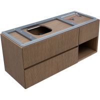 Тумба под раковину Allen Brau Infinity 120 L 1.21005.NO подвесная Дуб — фото 8, Мебель для ванной