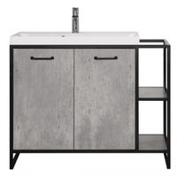 Тумба под раковину Style Line Лофт Classic 80/100 Бетон — фото 1, Мебель для ванной