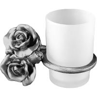 Стакан для зубных щеток Art&Max Rose AM-B-0914-T Серебро — фото 1, Мыльницы