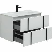 Тумба под раковину Allen Brau Reality 80 1.32005.WM подвесная Белая матовая — фото 7, Мебель для ванной