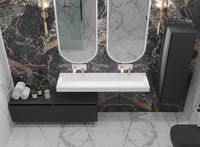 Тумба Boheme Armadi Art Vallessi UNO-S 80 897-080-A mat подвесная Антрацит матовый — фото 5, Мебель для ванной