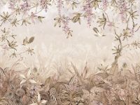 Фреска Ortograf Aurora 34111 Фактура бархат FX Флизелин (4*3) Бежевый/Зеленый, Листья/Цветы арт-34111 (бархат FX) — фото 2, Фрески