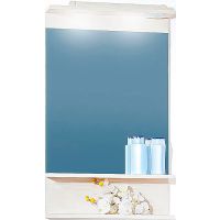 Зеркало Бриклаер Чили 55 4627125414930 с подсветкой Светлая лиственница — фото 1, Мебель для ванной