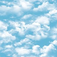 Обои детские Andrea Rossi Kids Land 54275-2 Винил на флизелине (1,06*10,05) Голубой, Облака — фото 1, Обои для стен