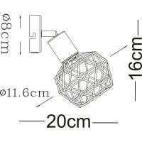Настенный светильник Artelamp Sospiro A6141AP-1WH Белый — фото 3, Светильники