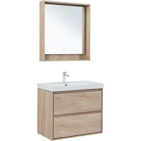 Товар: Тумба под раковину Aquanet Милан 80 336384 подвесная Дуб светлый - фото 9 Тумба под раковину Aquanet Милан 80 336384 подвесная Дуб светлый — фото 9, Тумбы под раковину