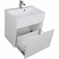 Тумба с раковиной Aquanet Латина 70 212834 подвесная Белый глянец — фото 3, Тумбы с раковиной