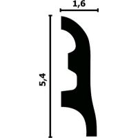 Плинтус Перфект P18 2000x54x16 мм — фото 3, Плинтуса напольные