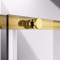 Душевая дверь Vincea Slim-N 120 VDS-4SN120CLG профиль Брашированное золото стекло прозрачное — фото 4, Раздвижные душевые двери