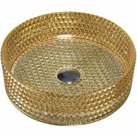 Раковина-чаша Vincea 40 VBS-5GL05 Золото — фото 1, Раковины накладные