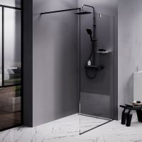 Товар: Душевая перегородка AM.PM Func 110 W84WI-110-F1-BTE профиль Черный стекло прозрачное - фото 1 Душевая перегородка AM.PM Func 110 W84WI-110-F1-BTE профиль Черный стекло прозрачное — фото 1, Душевые перегородки