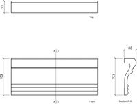 Молдинг Европласт 1.51.355 2000x102x38 мм — фото 3, Молдинги