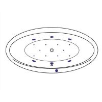 Акриловая ванна Excellent Lumina 190x95 WAEX.LUM19.RELAX.BR с гидромассажем — фото 7, Ванны