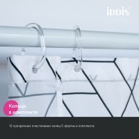 Товар: Штора для ванны Iddis Base 180х200 BB01P18i11 Белая - фото 6 Штора для ванны Iddis Base 180х200 BB01P18i11 Белая — фото 6, Аксессуары для туалета