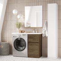 Товар: Тумба под раковину Aquaton Лондри 105 1A267001LHDY0 Дуб Кантри без фасада - фото 8 Тумба под раковину Aquaton Лондри 105 1A267001LHDY0 Дуб Кантри без фасада — фото 8, Тумбы под раковину