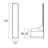 Держатель запасного рулона Emco Art 1605 001 01 Хром — фото 2, Аксессуары для ванной