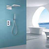 Товар: Душевая система Abber Weiss Insel AF8052 с термостатом Хром - фото 2 Душевая система Abber Weiss Insel AF8052 с термостатом Хром — фото 2, Встраиваемые душевые комплекты