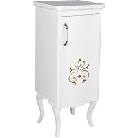 Тумба Creavit Antik 50 AN2115.02.BB Белая с декором — фото 1, Комоды и тумбы для ванной комнаты