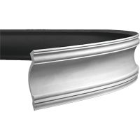 Карниз гибкий Европласт 1.50.123 2000x30x30 мм — фото 1, Карнизы