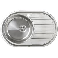 Кухонная мойка Kaiser KSS-7750L Хром — фото 1, Кухонные мойки