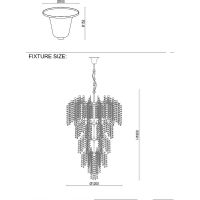 Люстра Crystal Lux Barcelona SP33 Silver Белая Прозрачная Серебро — фото 2, Люстры