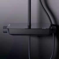 Душевая система Damixa Scandinavian Pure Черная матовая арт-936780300 — фото 5, Душевые стойки