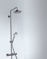 Душевая система Hansgrohe Croma Select S с термостатом Хром Белая арт-27253400 — фото 4, Душевые стойки