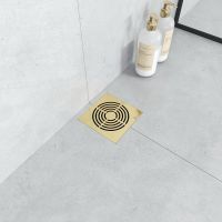 Душевой трап Boheme Smart Design 984-15-G с решеткой Золото — фото 3, Трапы для душа