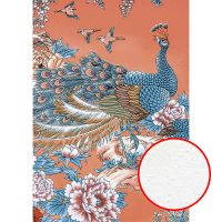 Фреска Ortograf Paradise 32201 Фактура бархат FX Флизелин (1,9*2,7) Розовый/Голубой, Птицы/Цветы — фото 1, Фрески