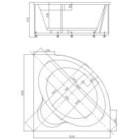 Товар: Акриловая ванна Aquatek Eco-friendly Ума 145х145 UMA145-0000001 без панелей, каркаса и слив-перелива - фото 5 Акриловая ванна Aquatek Eco-friendly Ума 145х145 UMA145-0000001 без панелей, каркаса и слив-перелива — фото 5, Ванны