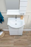 Товар: Тумба с раковиной Aquanet Доминика 60 212754 Белая - фото 8 Тумба с раковиной Aquanet Доминика 60 212754 Белая — фото 8, Мебель для ванной