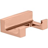 Двойной крючок Rav Slezak Nil NLA0102ZRL Розовый золотистый глянцевый — фото 1, Крючки для полотенец