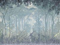 Фреска Ortograf Flora 31295 Фактура бархат FX Флизелин (3,6*2,7) Синий/Серый, Деревья/Природа — фото 2, Фрески