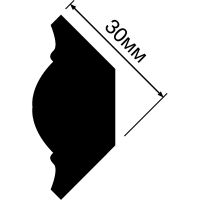 Карниз HIWOOD CI30V1 2000x30x30 мм — фото 2, Карнизы