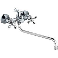 Смеситель для ванны Viko V-1525 универсальный Хром — фото 1, Смеситель для ванны