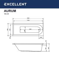 Товар: Акриловая ванна Excellent Aurum 180x80 WAEX.AUR18.LUX.CR с гидромассажем - фото 4 Акриловая ванна Excellent Aurum 180x80 WAEX.AUR18.LUX.CR с гидромассажем — фото 4, Ванны