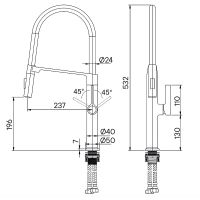 Смеситель для кухни Paulmark Barrel Ba214029-CR Хром — фото 4, Смесители для кухни