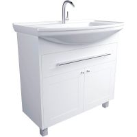 Тумба под раковину 1MarKa Lina Classic New 85Н У94494 Белый глянец — фото 1, Тумбы под раковину