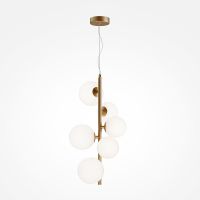 Подвесной светильник Maytoni Modern Dallas MOD545PL-06BS Белый Латунь — фото 3, Подвесные светильники
