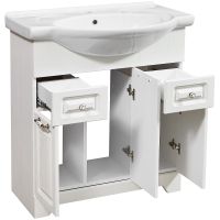 Тумба под раковину Stella Polar Кармела 75 SP-00000174 Ольха белая — фото 2, Мебель для ванной