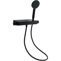 Смеситель для душа Allen Brau Fantasy с термостатом Черный матовый арт-5.11002-31 — фото 4, Смеситель для душа