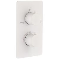 Смеситель для душа Boheme Cell 134-2-MW с термостатом Белый матовый — фото 1, Смесители