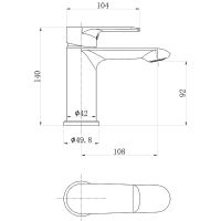 Товар: Смеситель для раковины beWash Bliss BVMM0BS123 Хром - фото 2 Смеситель для раковины beWash Bliss BVMM0BS123 Хром — фото 2, Смесители