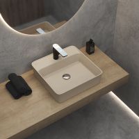 Раковина Berges Ego SL 45 182074 Жасмин матовый — фото 3, Раковины накладные