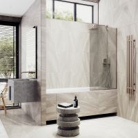 Товар: Шторка на ванну Maybah Glass MGV-135-2у 440x1400 в узком профиле Бронза стекло бронзовое - фото 3 Шторка на ванну Maybah Glass MGV-135-2у 440x1400 в узком профиле Бронза стекло бронзовое — фото 3, Неподвижные шторки для ванной