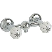 Смеситель для душа Migliore Olivia 19014 Хром Белый декор Платина — фото 1, Смесители